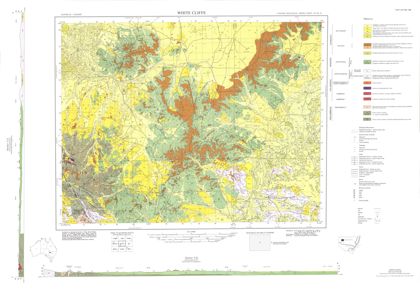 White Cliffs Nsw Map Digs Geological Survey Of Nsw Search