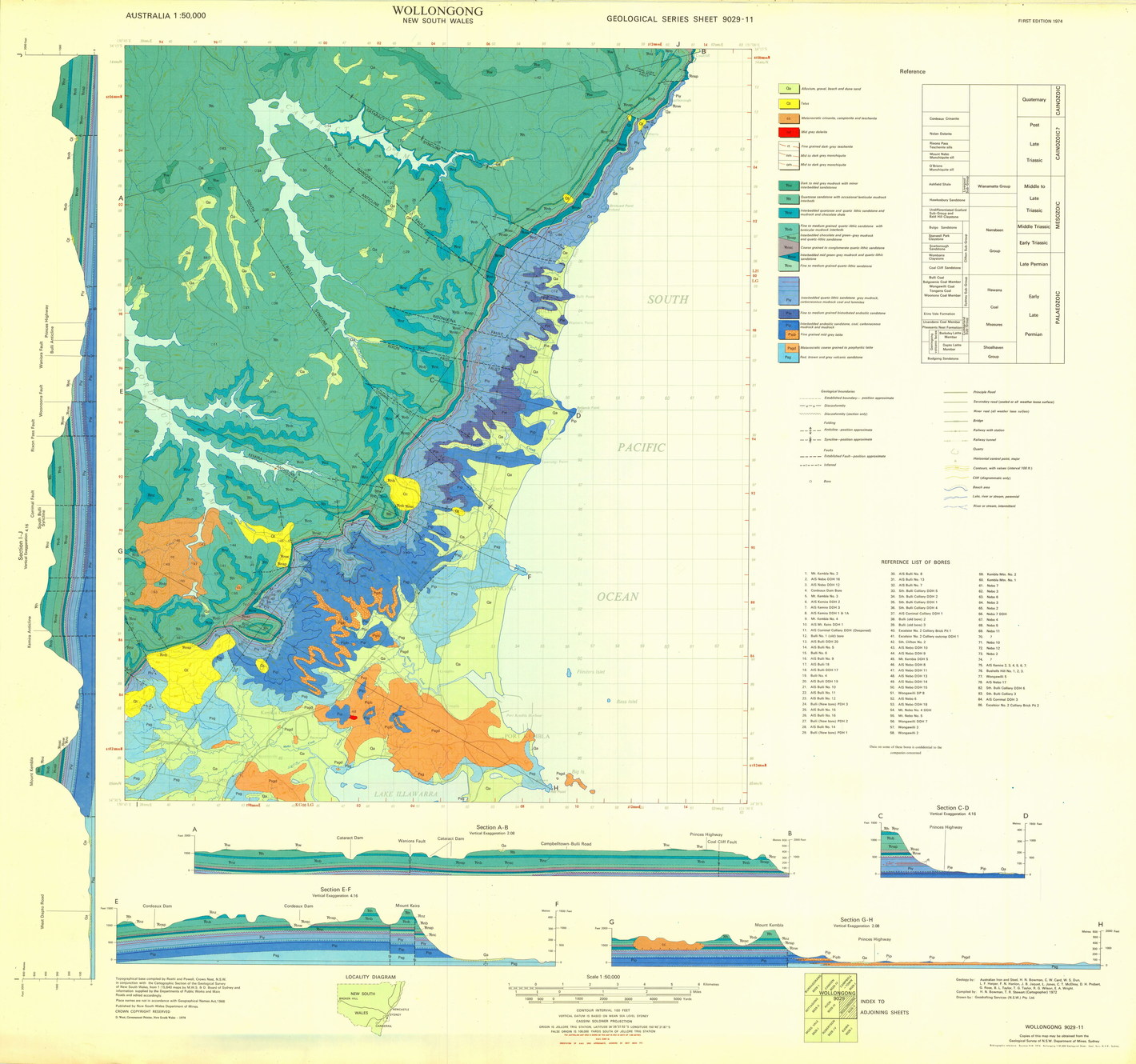 Free Nsw Geological Maps Digs Geological Survey Of Nsw Search